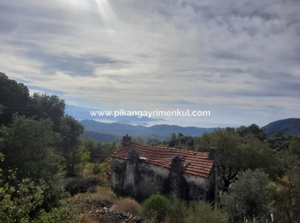 Meerblick Haus Zum Verkauf In Gocek Gokceovacik Und 246 M2 Grundstück