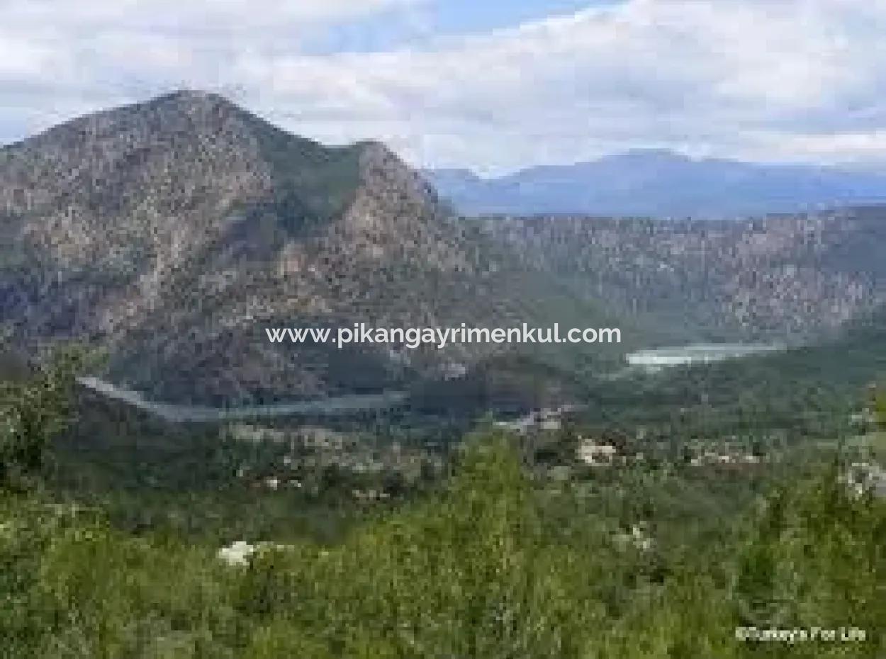 Blick Auf Den Muğla Dalamanda Dam 1.000 M2 Wohngebiet In Der Natur Zum Verkauf