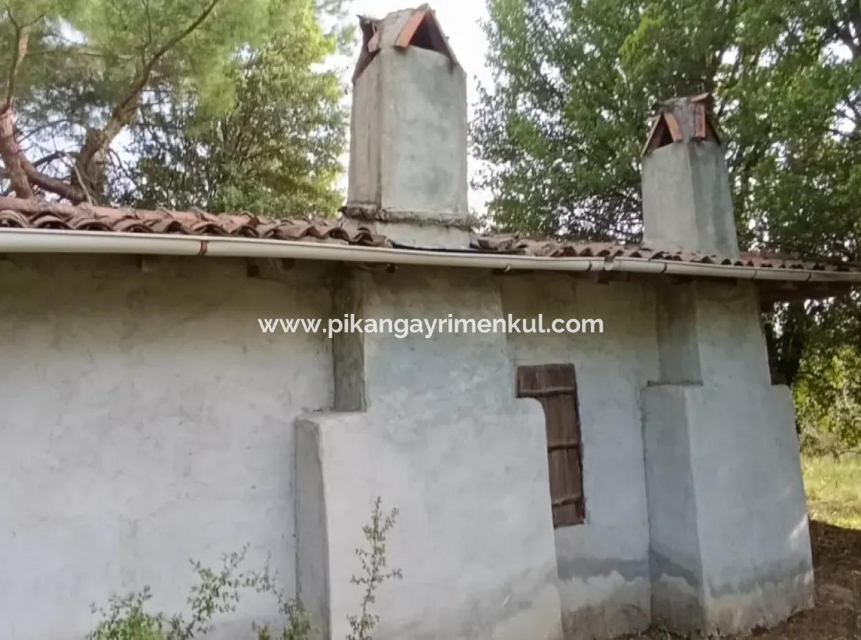 1228 M2 Grundstück Und Kargir Haus Zu Verkaufen In Muğla Menteşe Yaraş, Dorf In Dorf.   