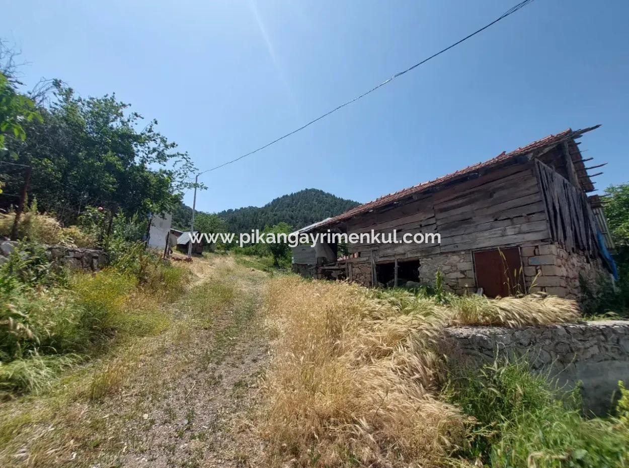 2500 M2 Freistehende 2 Häuser Und Scheunen, Lager Zum Verkauf In Çameli Kızılyaka