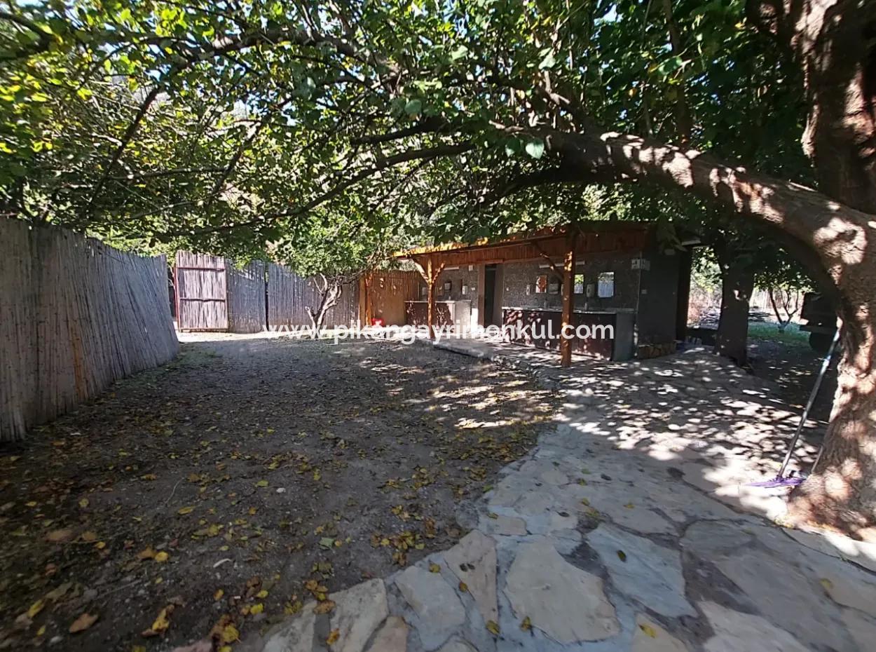 Köyceğiz Çandır Dalyan Canal Zero 865 M2 Haus Und Restaurant Zu Verkaufen