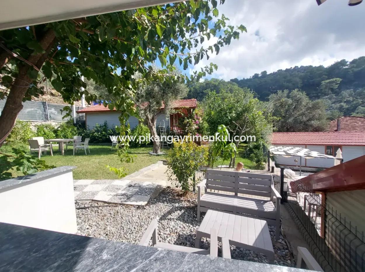 Muğla Ortaca Gökbel Doga Mit Schwimmbad 1 1 Holzmöblierter Bungalow Zu Vermieten