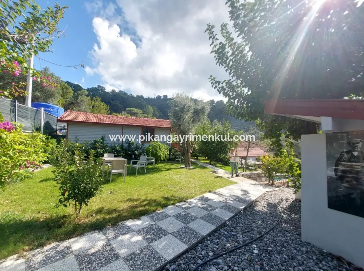 Muğla Ortaca Gökbel Doga Mit Schwimmbad 1 1 Holzmöblierter Bungalow Zu Vermieten