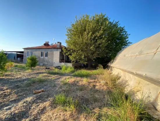Einfamilienhaus Und Gewächshaus Zum Verkauf Auf Einem 5200 M2 Großen Feld In Ortaca Eskiköy