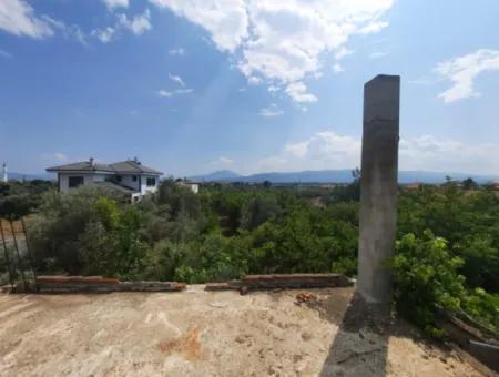 Köyceğiz Toparlar Seeblick 2 100 M2 Zonengrundstück Und 2 Häuser Zum Verkauf