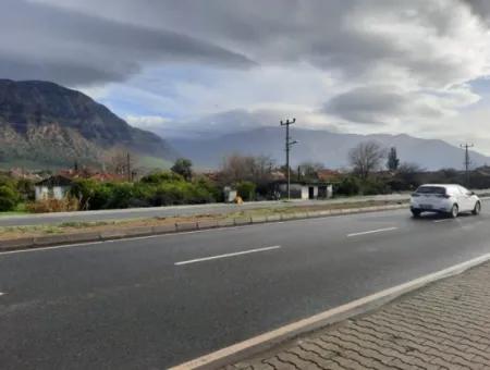 Gewerbegrundstück Zum Verkauf An Der Hauptstraße In Muğla Köyceğiz Toparlar – Unumgängliche Gelegenheit Für Kraftstoff, Markt Und Erholungsanlage!