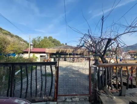 Köyceğiz Çandır Dalyan Canal Zero 865 M2 Haus Und Restaurant Zu Verkaufen