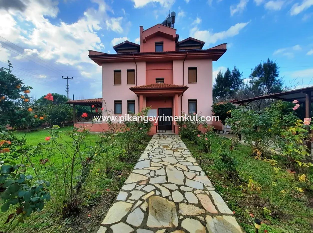 Mugla Ortaca Dalyan 3-Storey Detached House For Sale