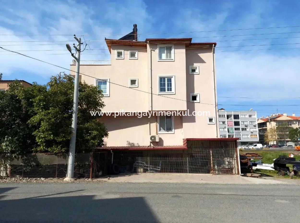 2 Shops And 2 Apartments For Sale In Muğla Ortaca At The Beginning Of The Main Road