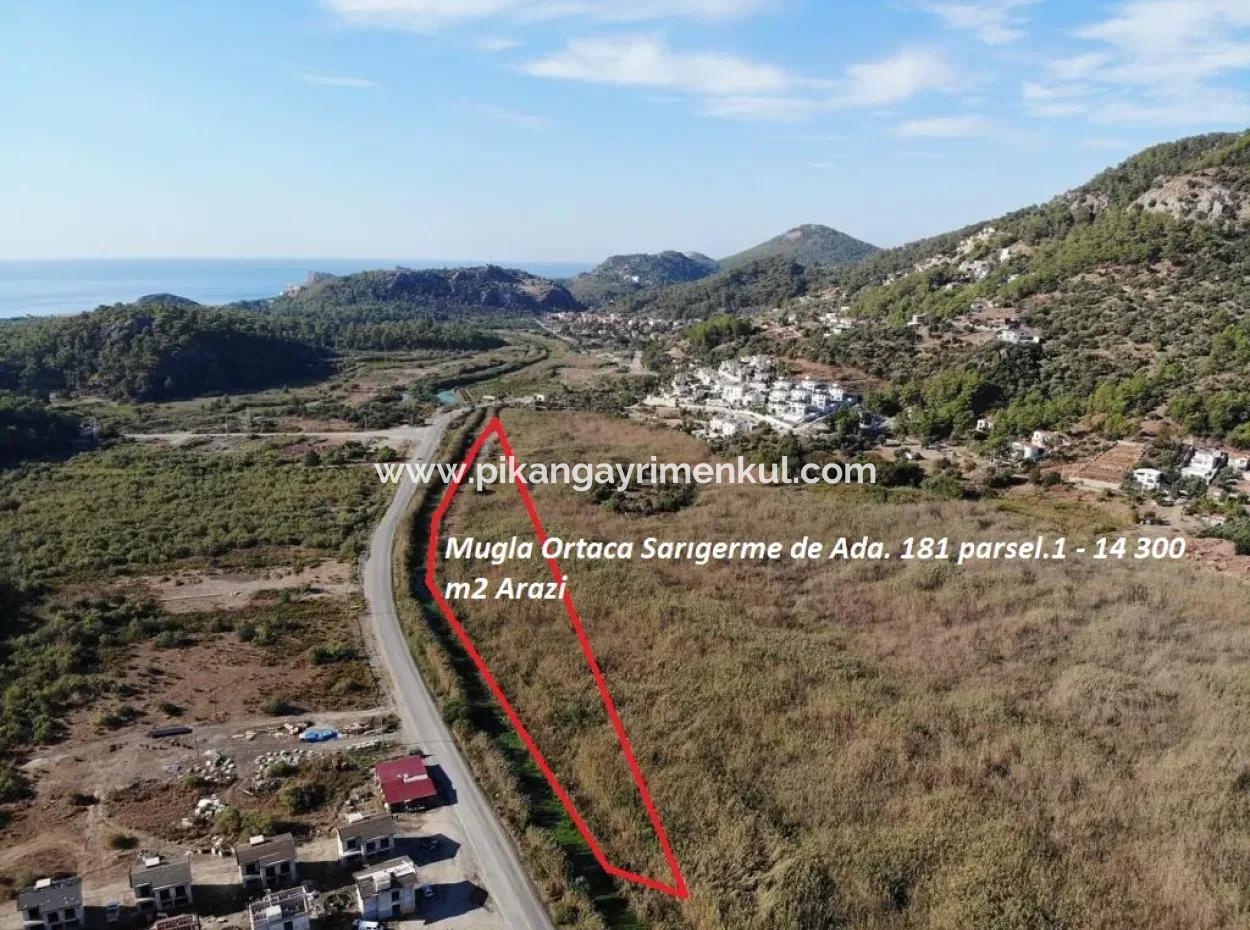 14300 M2 Land Suitable For Investment For Sale In Muğla Ortaca Sarıgerme