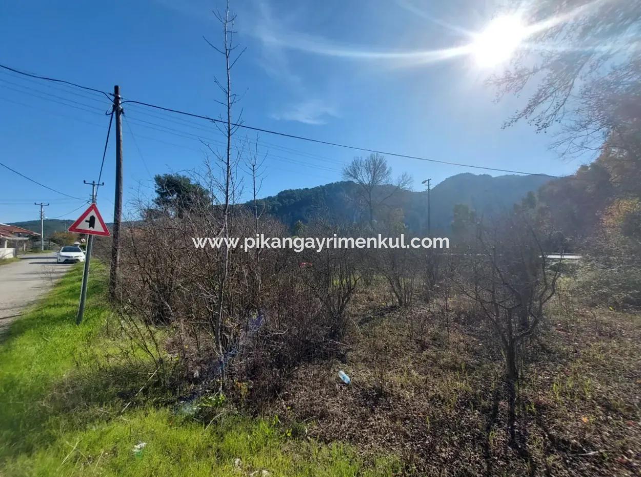 1000 M2 Land Front To The Main Road In Ortaca Okçular For Sale