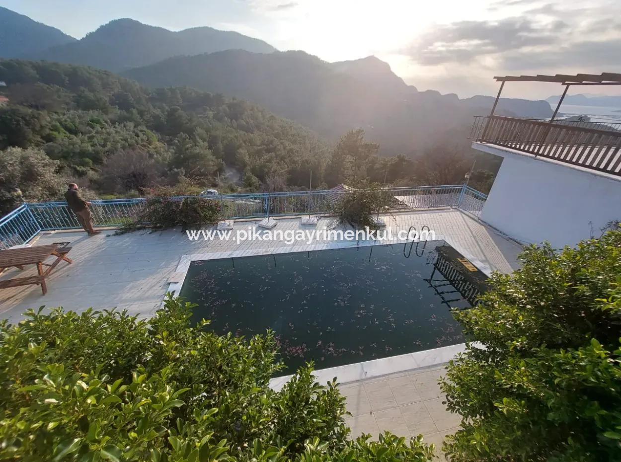 4 1 Sea View Detached Furnished Villa For Sale In Muğla Dalyan Gökbel