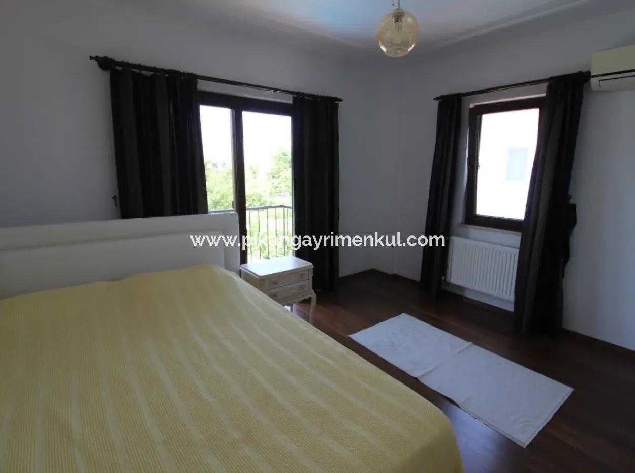 Furnished With Swimming Pool On 500 M2 Detached Plot In Dalyan, Earthquake Resistant 4 In 1 Duplex For Sale