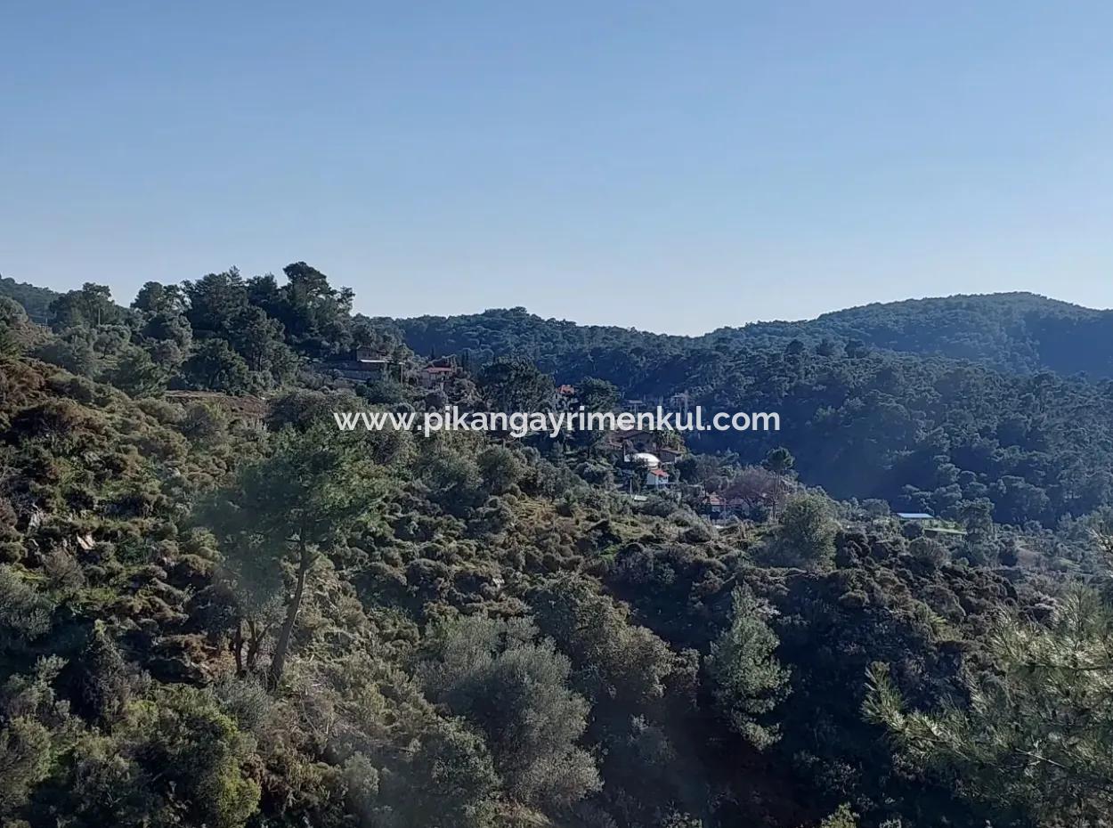 5.216 M2, 2B Land For Sale In Ortaca Gökbelde With Detached Title Deed Sea View