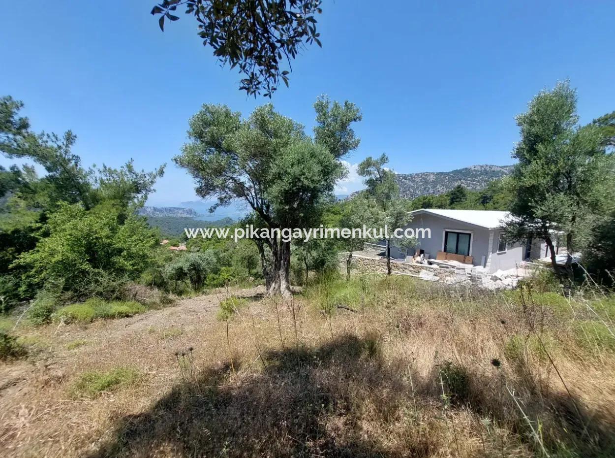 Mugla Gökbelde Lake And Sea View 1000M2 Land For Sale