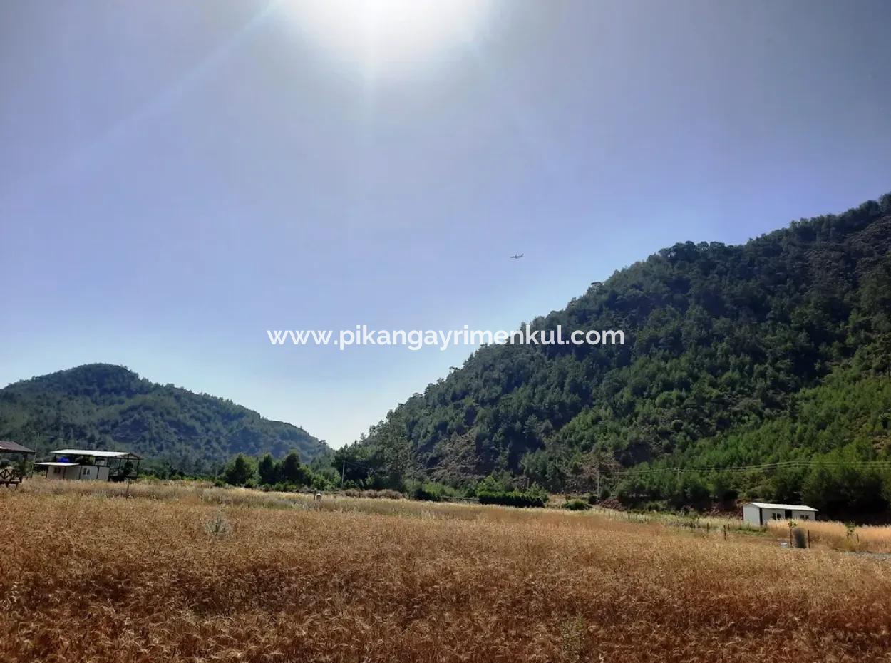 454 M2 Detached Land With Title Deed For Sale In Dalaman Karacaağaç