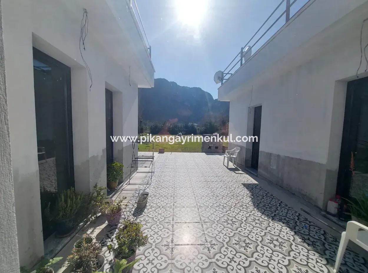 Ortaca Okçular Mountain And Nature View 2.000 M2 Plot, 4 1 200 M2 Detached House For Sale