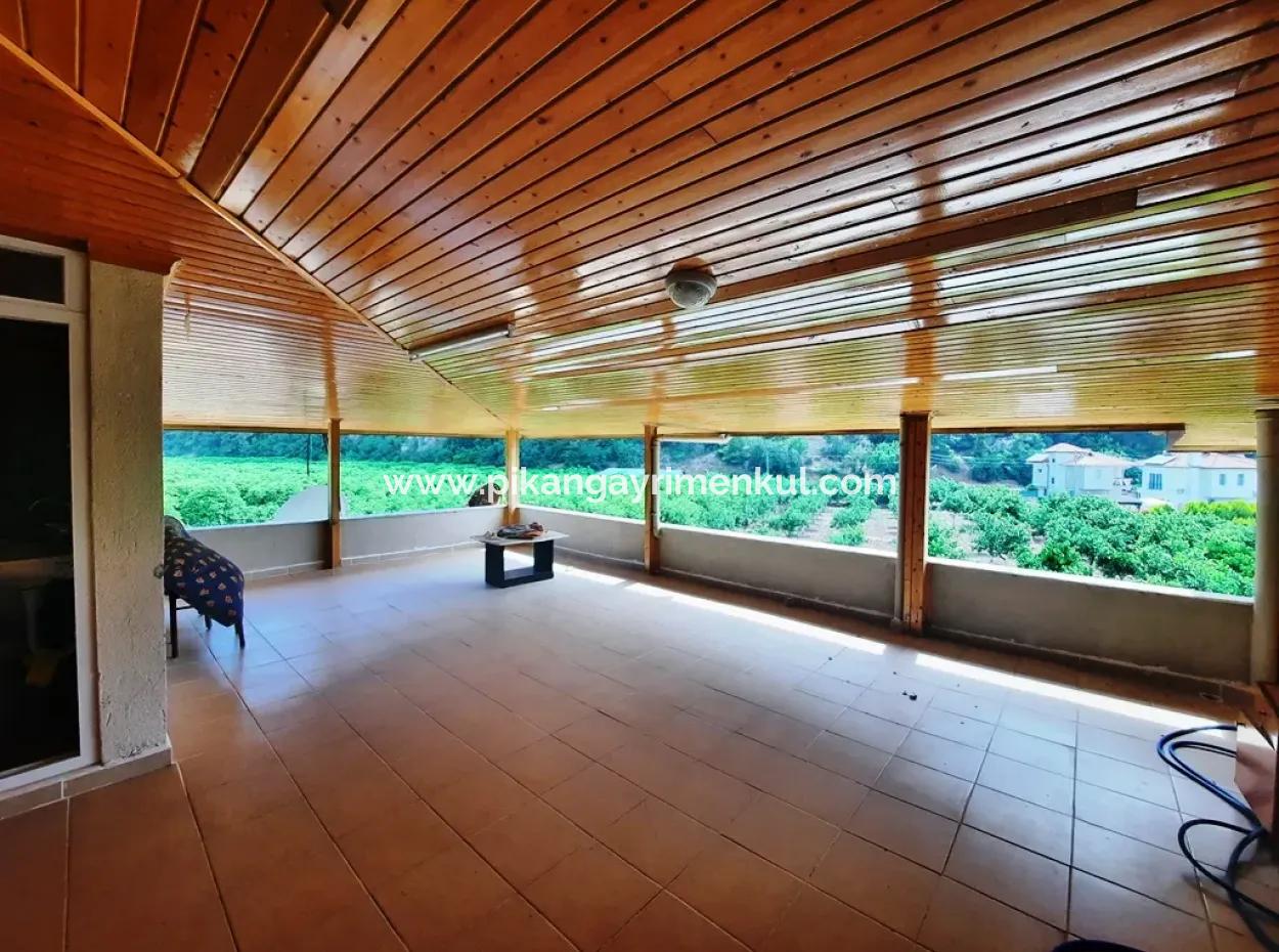 150 M2 Furnished Penthouse Apartment For Rent In Ortaca Okçular