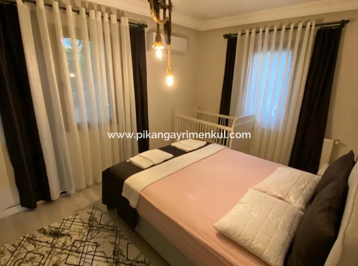 Ortaca Ekşiliyurt 2 1 Furnished Apartment For Rent On A Plot Of 700 M2 With Swimming Pool