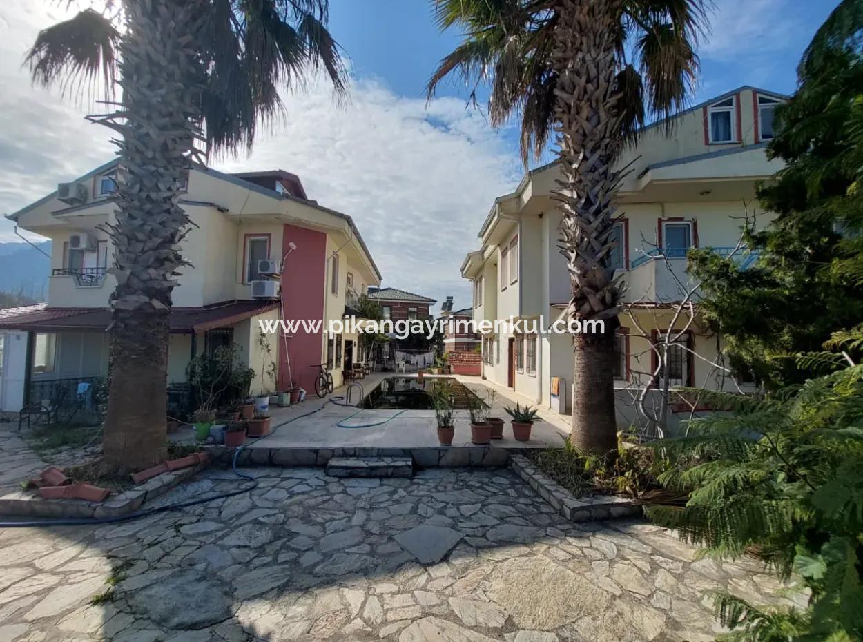 2 1 Unfurnished Duplex With Swimming Pool In Muğla Dalyan For Sale
