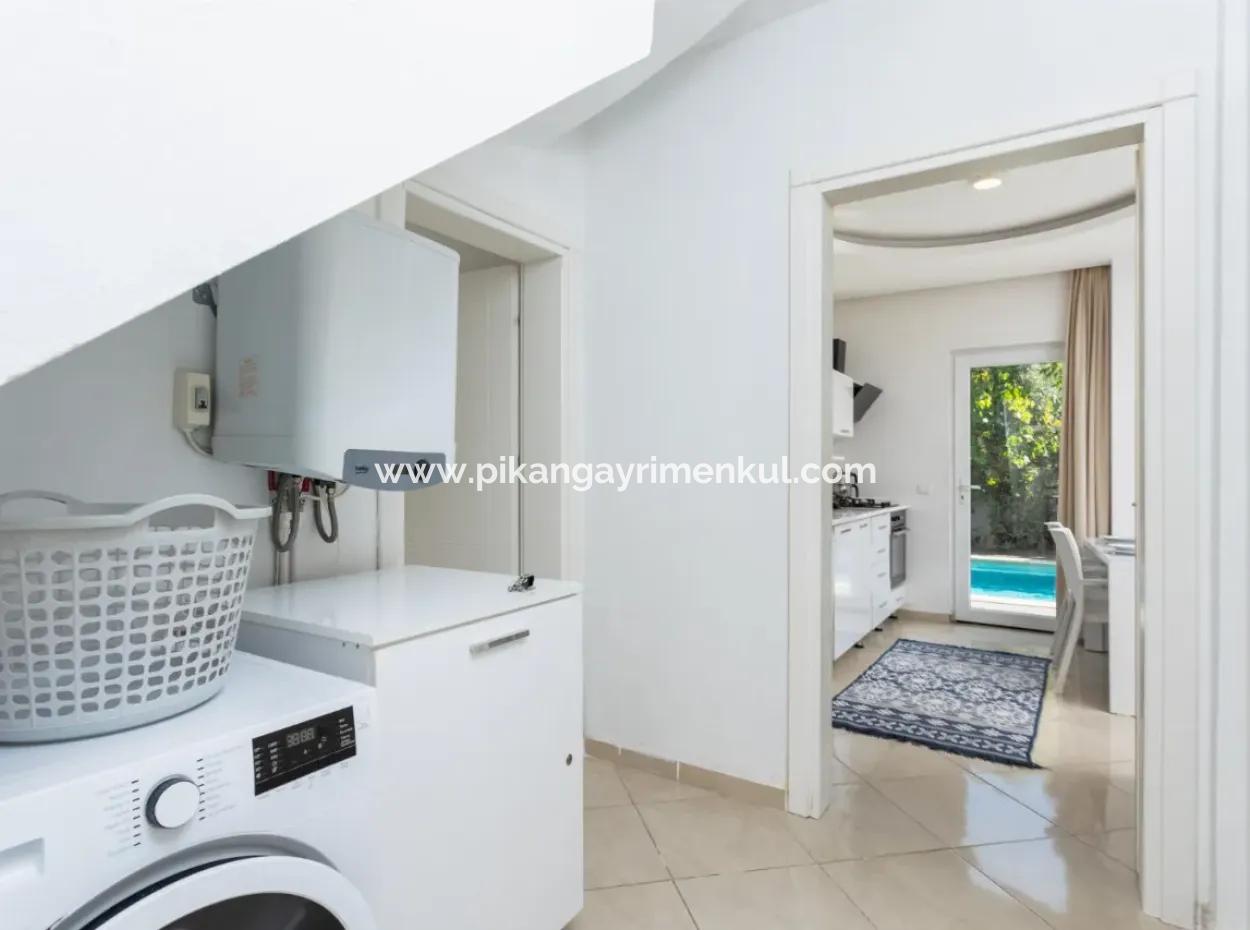 120 M2, 3 1 Furnished Villa With Swimming Pool In Muğla Dalyan 6 Months Rent