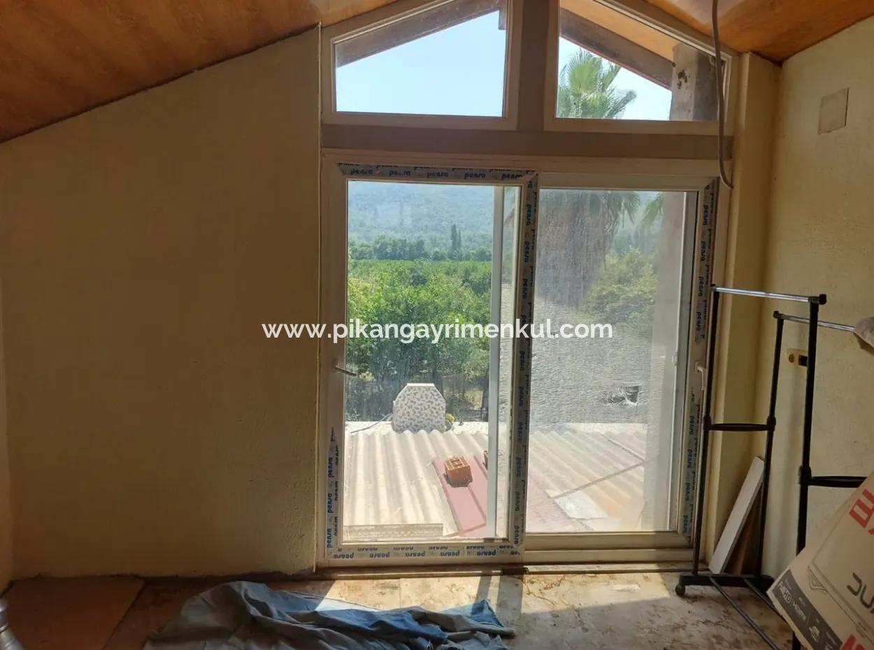 Detached House With Swimming Pool, Mountain And Nature View In Muğla Ortaca Okçular For Sale