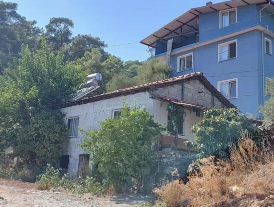 485 M² Zoned Land For Sale In Muğla Ortaca Sarigerme Center – Village House With Warehouse