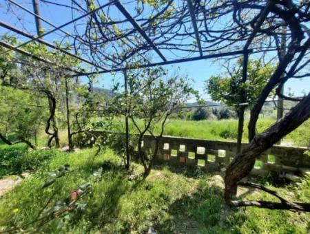 600 M2 Land And Detached House With Sea View For Sale In Ortaca Sarıgerme