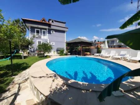 4+ 1 Detached Villas With Mugla Dalyan Swimming Pool For Daily- Weekly Rent