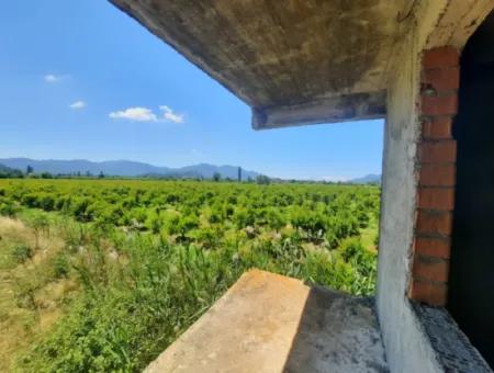 10 000 M2 Land For Sale With House In 2-Storey Rough Construction Between Ortaca Hill And Muğla Ortaca.
