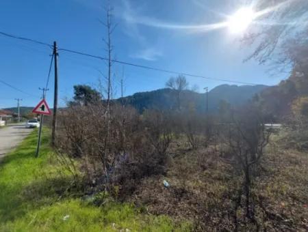 1000 M2 Land Front To The Main Road In Ortaca Okçular For Sale