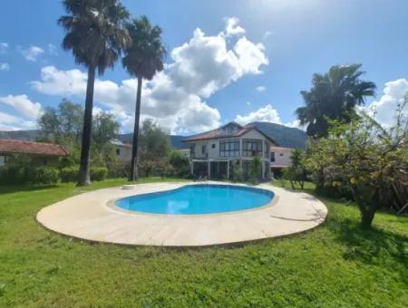 200 M2 5 1 Detached Triplex With Swimming Pool On 1.000 M2 Plot In Ortaca Dalyan