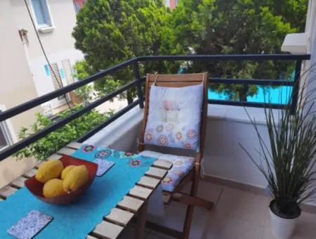 Muğla Ortaca Dalyanda Swimming Pool, Fully Furnished 1 1 Apartment For Rent