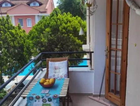 Muğla Ortaca Dalyanda Swimming Pool, Fully Furnished 1 1 Apartment For Rent