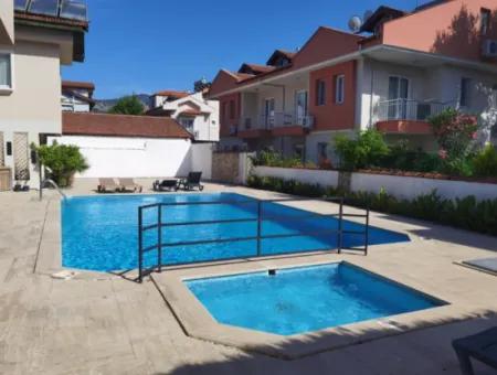 Muğla Ortaca Dalyanda Swimming Pool, Fully Furnished 1 1 Apartment For Rent