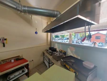 Door Customer Ready In Muğla Dalyan Center Fast Food For Rent