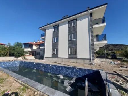 1 1 Flat Located On The Middle Floor Of A Brand New 3-Storey Building With A Swimming Pool In The Center Of Muğla Ortaca Is For Sale