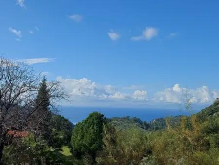 Ortaca Gökbel Detached 2 640 M2 Land With Sea View For Sale