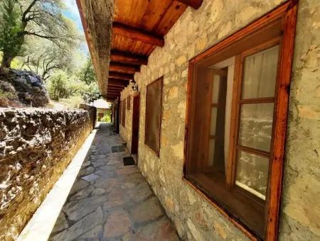 Fethiye Faralya Natural And Stone Boutique Hotel For Sale With Full Equipped And Certified