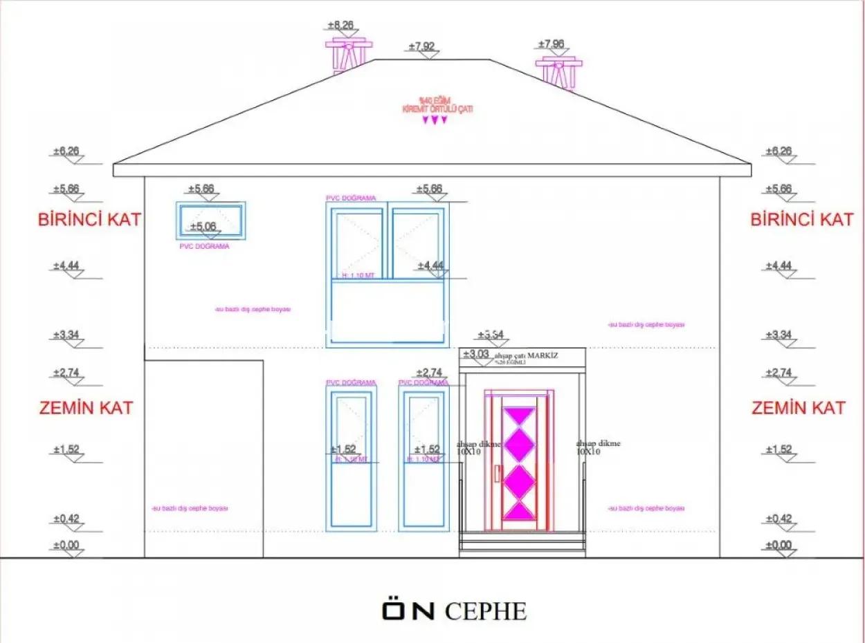 Muğla Ortaca Mergenlide 417 M2 İmarlı Projesi Hazır Arsa Satılık