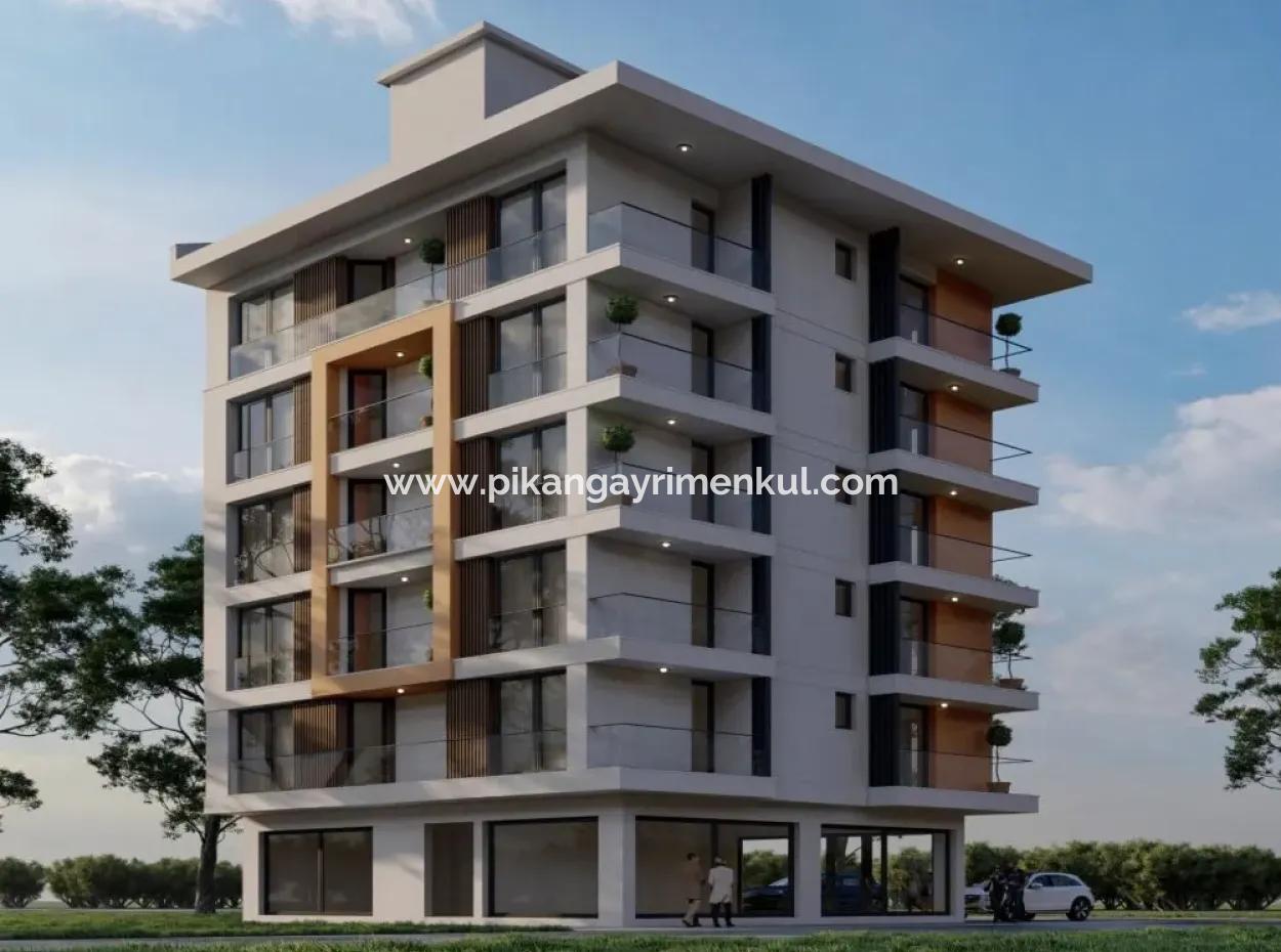 Muğla Ortacada Dalyan Yoluna Cepheli 2+1 Sıfır Daireler Satılık