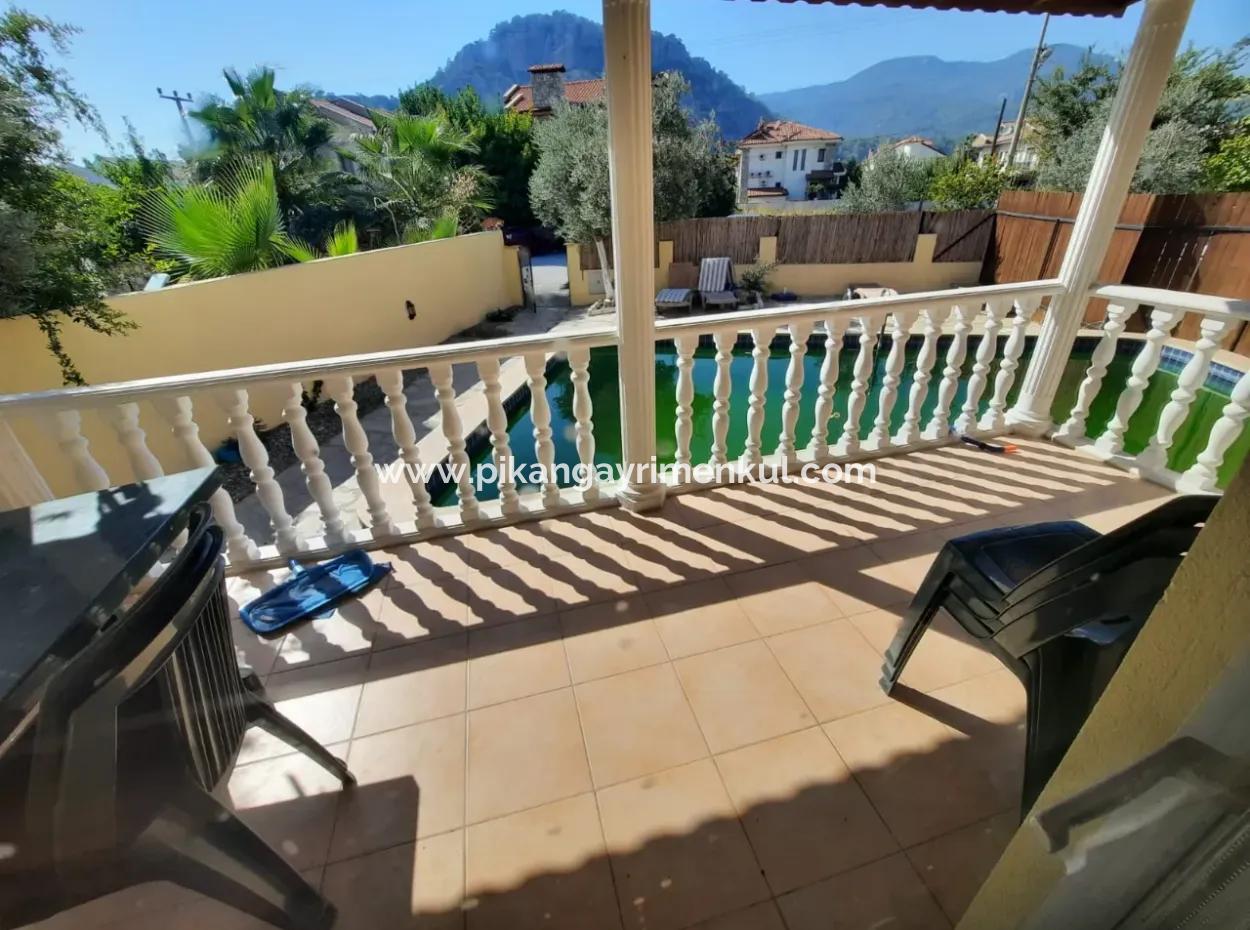 Muğla Ortaca Dalyanda Müstakil Özel Yüzme Havuzlu 3+1 Eşyalı Dubleks Yıllık Kiralık