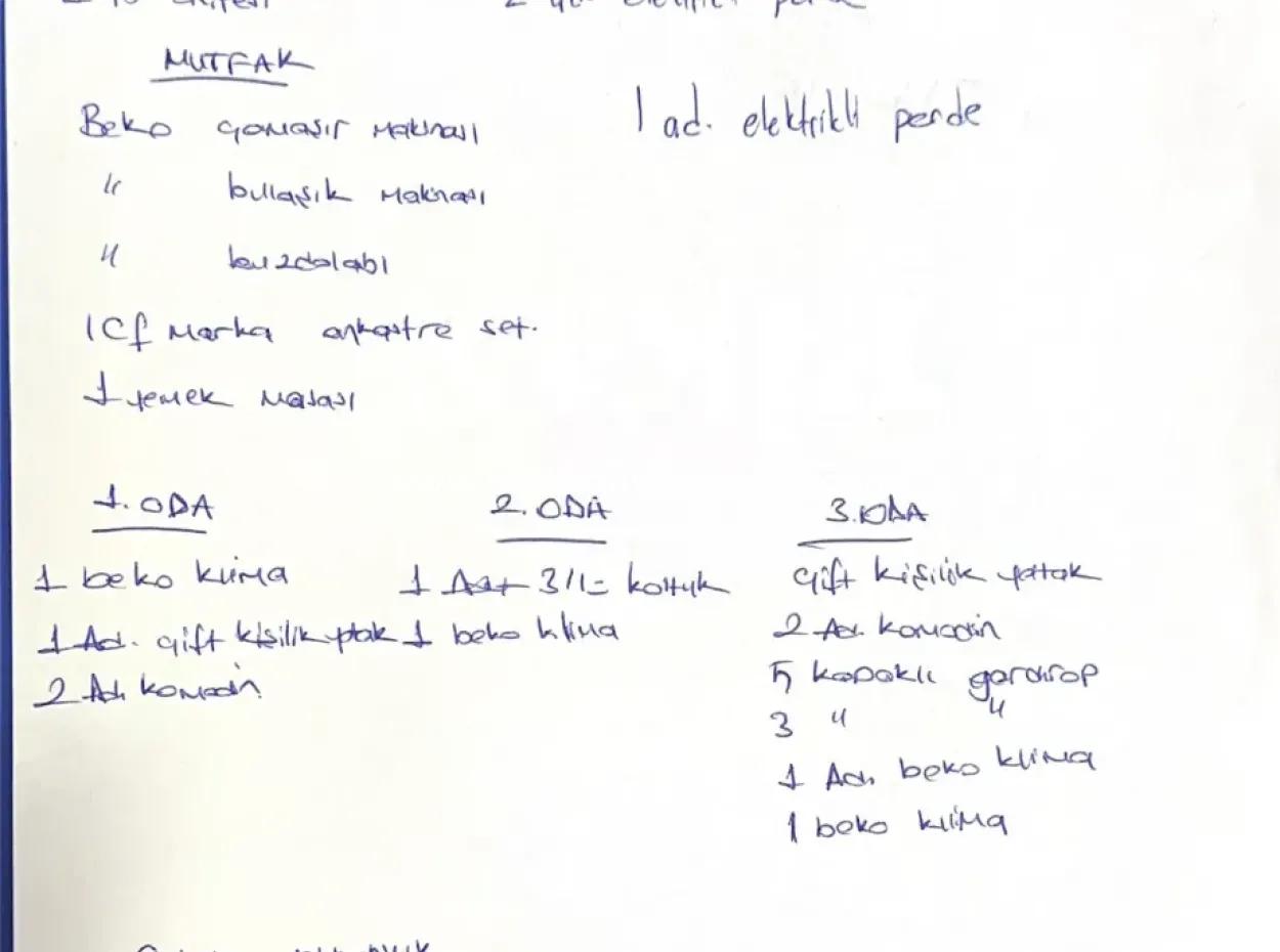 Ortaca Da 3+1 Full Eşyalı Residance Kiralık