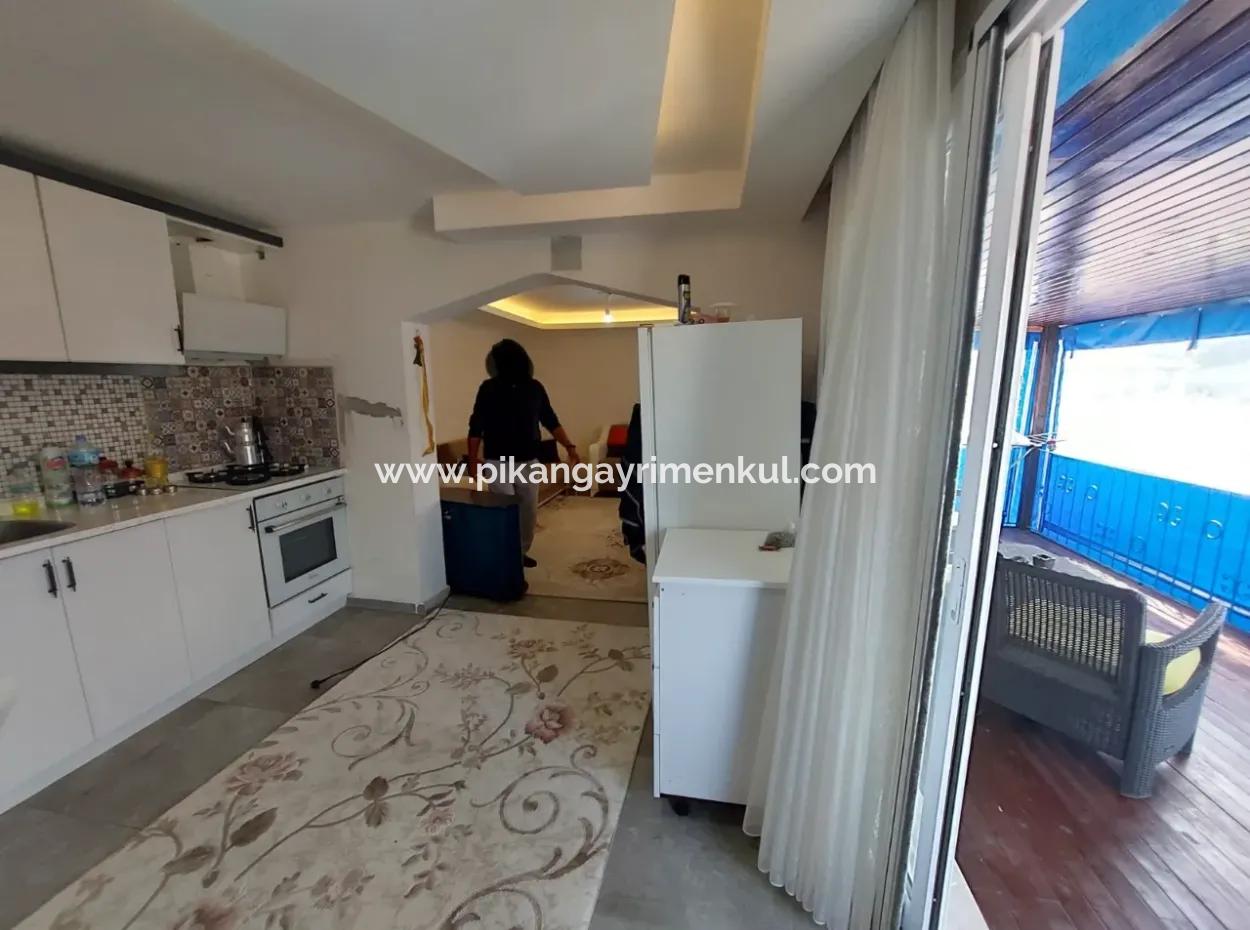 Muğla Okçularda Eşyalı, Bahçeli 1+1 Kiralık