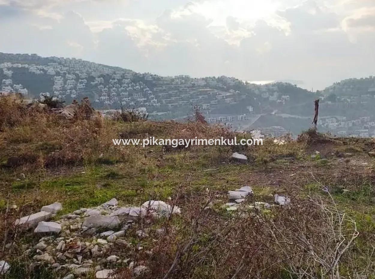 Bodrum Bitez De Satılık Deniz Manzaralı Arsa