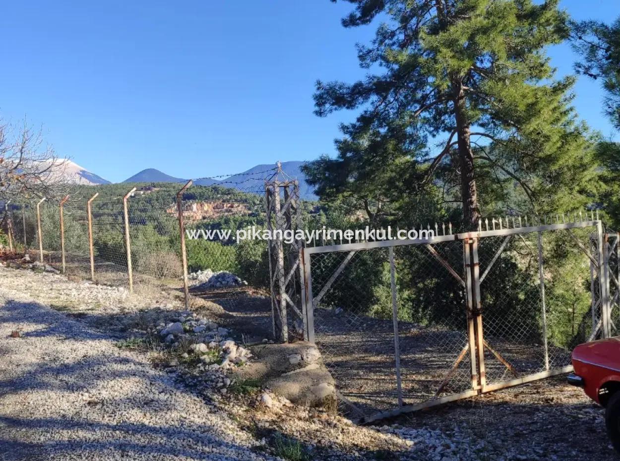 Antalya Finike Alacadağda Deniz Ve Doğa Manzaralı 8500 M2 Arazide 120 M2, 3+1 Tek Katlı Ev Satılık