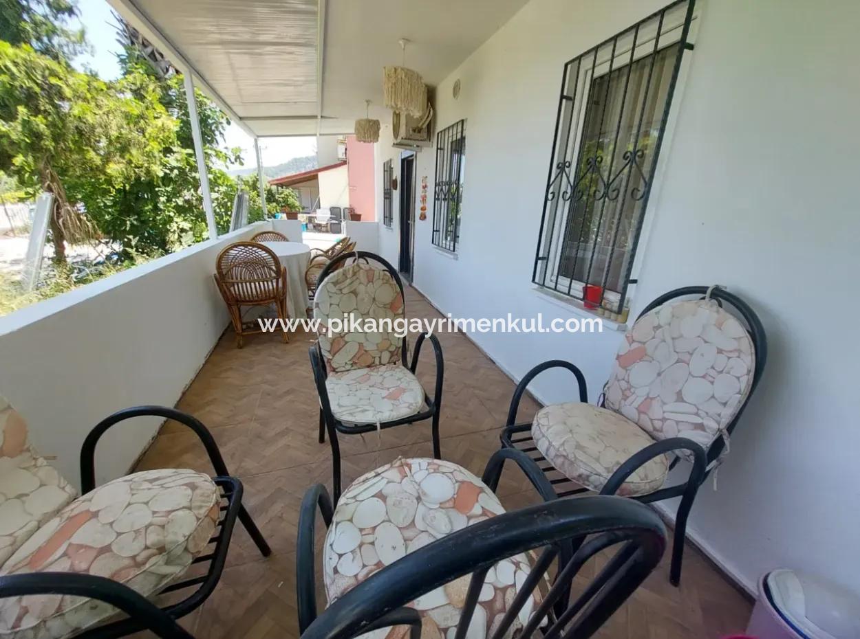 Mugla Dalyanda Yüzme Havuzlu 70M2, 2 + 1, Eşyalı Giriş Kat Daire Satılık