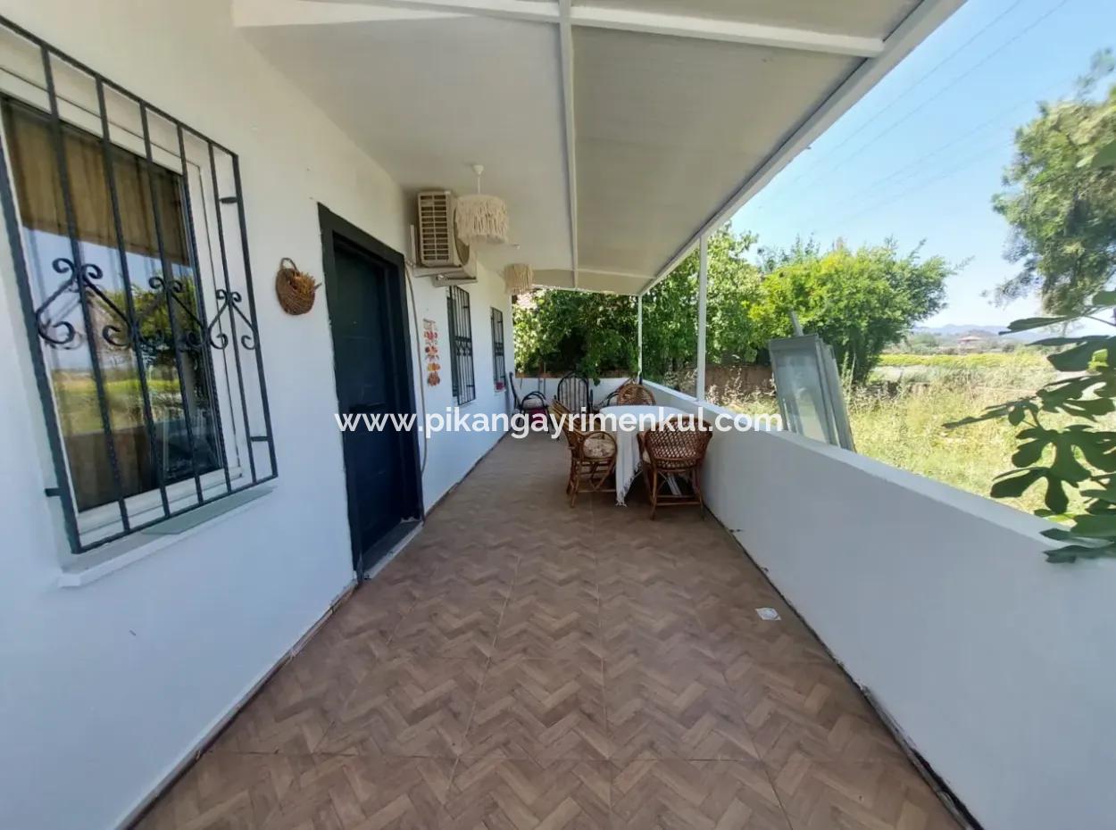 Mugla Dalyanda Yüzme Havuzlu 70M2, 2 + 1, Eşyalı Giriş Kat Daire Satılık