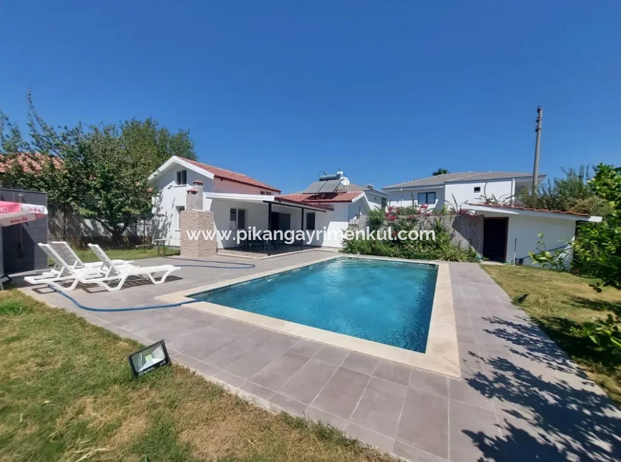 Muğla Ortaca Dalyan'da Kiralık 2+1 Havuzlu Müstakil Ev