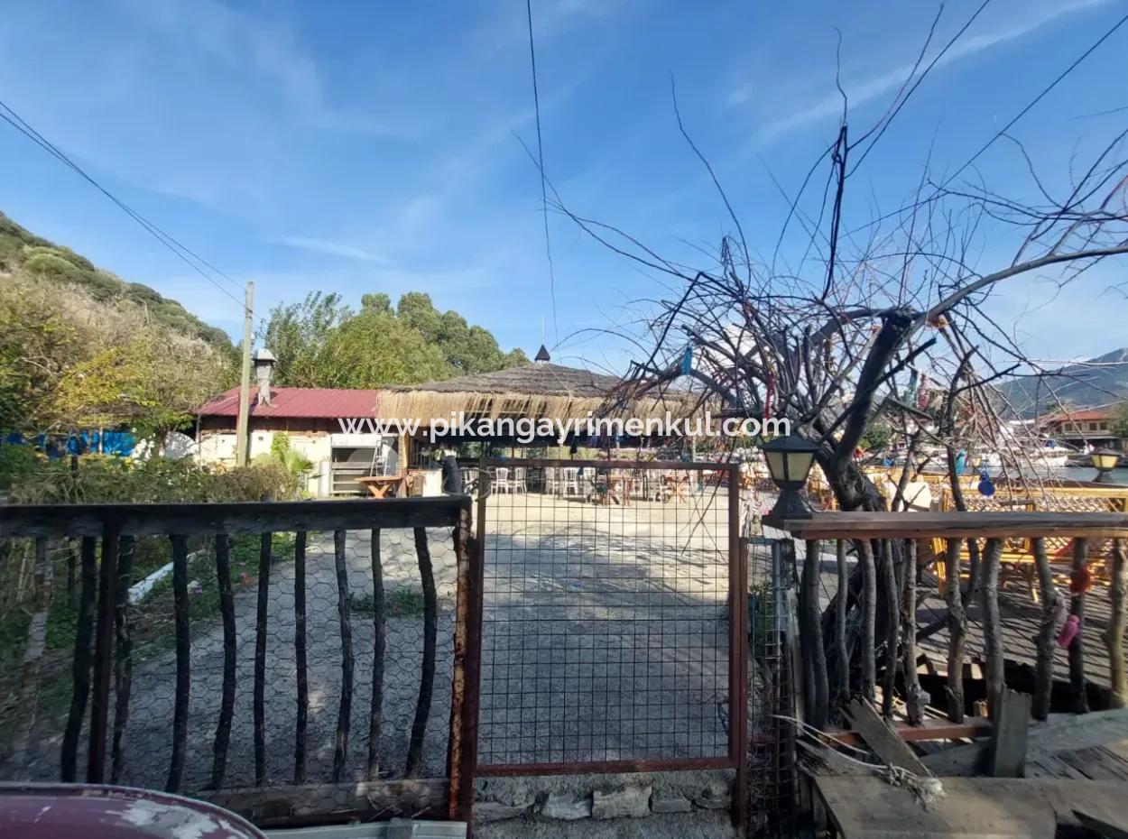 Köyceğiz Çandır Dalyan Kanalına Sıfır 865 M2 Ev Ve Restaurant  Satılık
